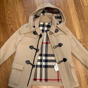 Burberry boys size 6 wool duffle coat